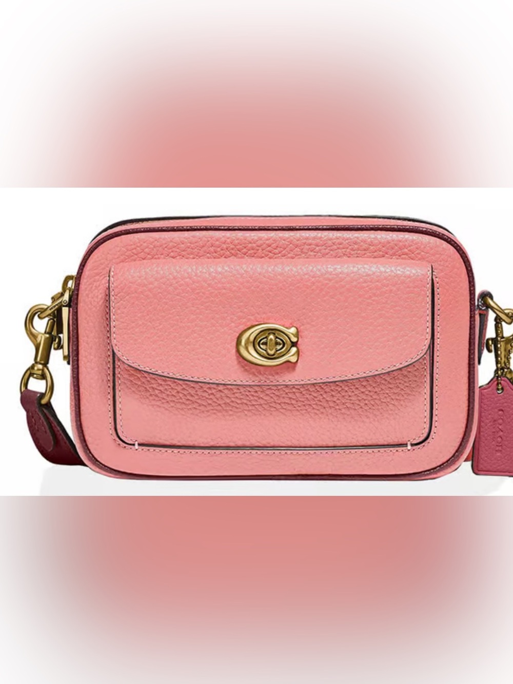 COACH Willow Camera Bag/Candy Pink